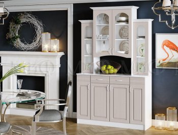 Буфет Констанция 4-х створчатый Мускат (Миф) в Кировграде - kirovgrad.mebel-e96.ru