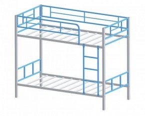 Кровать двухъярусная Севилья-2.01 комбо Серый/Голубой в Кировграде - kirovgrad.mebel-e96.ru