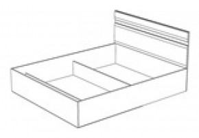 Кровать Ненси 1400 без основания (1440*900*2042) Венге/Белый в Кировграде - kirovgrad.mebel-e96.ru | фото