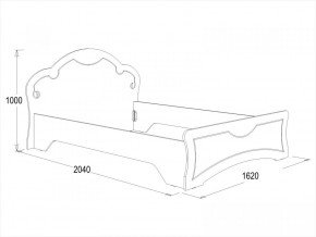 Кровать Ольга-10 МДФ (1400) в Кировграде - kirovgrad.mebel-e96.ru