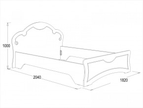 Кровать Ольга-10 МДФ (1600) в Кировграде - kirovgrad.mebel-e96.ru