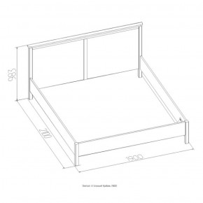 Кровать Шерлок 900 дуб сонома 900*2000 в Кировграде - kirovgrad.mebel-e96.ru