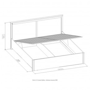 Кровать Шерлок с ПМ 1400 дуб сонома 1400*2000 в Кировграде - kirovgrad.mebel-e96.ru