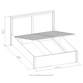 Кровать Шерлок с ПМ 1400 орех 1400*2000 в Кировграде - kirovgrad.mebel-e96.ru