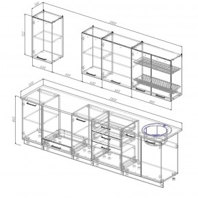 Кухонный гарнитур Лада 2800 в Кировграде - kirovgrad.mebel-e96.ru