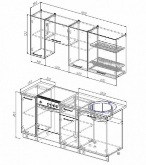 Кухонный гарнитур Лофт 1800 в Кировграде - kirovgrad.mebel-e96.ru