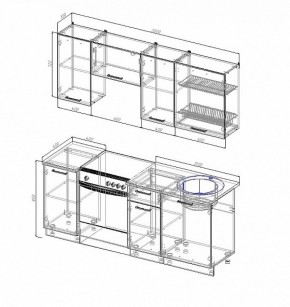 Кухонный гарнитур Лофт 2000 в Кировграде - kirovgrad.mebel-e96.ru