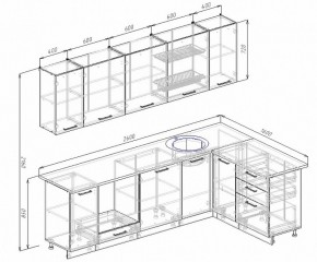 Кухонный гарнитур угловой Бланка 2600х1600 в Кировграде - kirovgrad.mebel-e96.ru