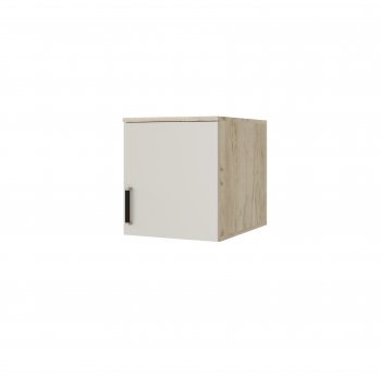 Пенал 400 мм Лагуна с антресолью крафт серый/кашемир (Текс) в Кировграде - kirovgrad.mebel-e96.ru