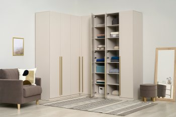 Гардеробная/шкаф 2200*1706 мм Ларго №3 Кашемир (Миф) в Кировграде - kirovgrad.mebel-e96.ru