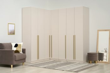 Гардеробная/шкаф 2200*1706 мм Ларго №3 Кашемир (Миф) в Кировграде - kirovgrad.mebel-e96.ru