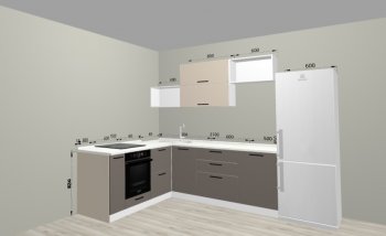 Угловой кухонный гарнитур Санвут 1516х2100 мм в Кировграде - kirovgrad.mebel-e96.ru