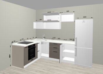 Угловой кухонный гарнитур Санвут 1516х2100 мм в Кировграде - kirovgrad.mebel-e96.ru