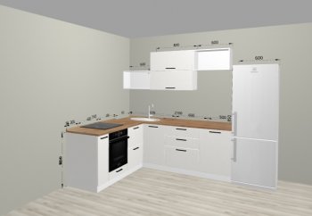 Угловой кухонный гарнитур Санвут 1516х2100 мм в Кировграде - kirovgrad.mebel-e96.ru