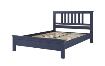 Кровать из массива Лаура темный лазурный (БМ) в Кировграде - kirovgrad.mebel-e96.ru