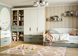 Кровать Лавис КРД 900.1 зеленый (ДСВ) в Кировграде - kirovgrad.mebel-e96.ru