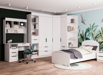 Набор детской мебели Лавис модульный белый софт (ДСВ) в Кировграде - kirovgrad.mebel-e96.ru