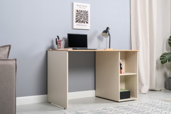 Стол письменный Лайт 12.163. сатин (Моби) в Кировграде - kirovgrad.mebel-e96.ru