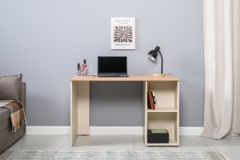 Стол письменный Лайт 12.163. сатин (Моби) в Кировграде - kirovgrad.mebel-e96.ru