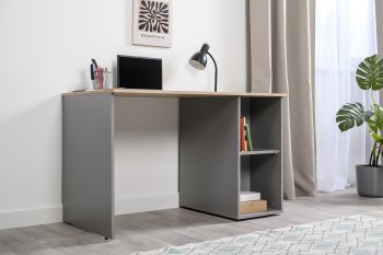 Стол письменный Лайт 12.163. серый (Моби) в Кировграде - kirovgrad.mebel-e96.ru