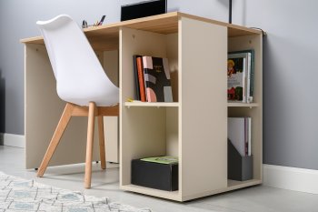 Стол письменный Лайт 12.163. сатин (Моби) в Кировграде - kirovgrad.mebel-e96.ru