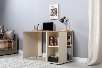 Стол письменный Лайт 12.163. сатин (Моби) в Кировграде - kirovgrad.mebel-e96.ru