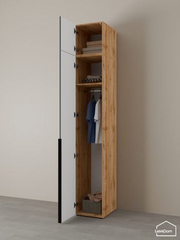 Шкаф с антресолью 400 мм Linnea MHR-1A-1 2450х400х510 (ДВ-М 11.1.25) в Кировграде - kirovgrad.mebel-e96.ru