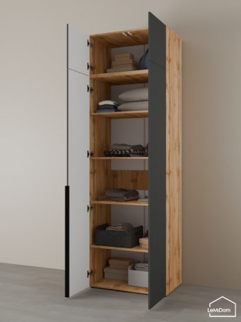 Шкаф с антресолью 800 мм Linnea MHR-2A-2 2450х800х510 (ДВ-М 11.1.25) в Кировграде - kirovgrad.mebel-e96.ru