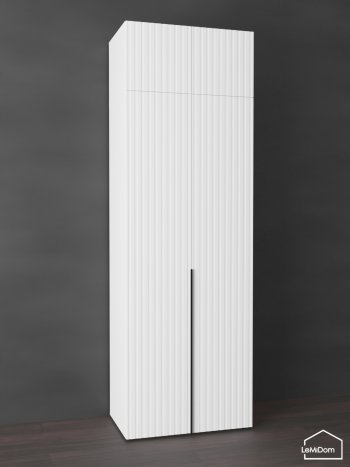 Шкаф с антресолью 800 мм Linnea MHR-2A-3 2450х800х510 (Белый-М 11.1.2) в Кировграде - kirovgrad.mebel-e96.ru