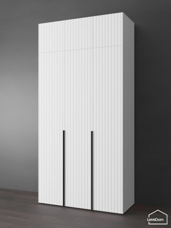 Шкаф с антресолью 1200 мм Linnea MHR-3A-2 2450х1200х510 (Белый-М 11.1.2) в Кировграде - kirovgrad.mebel-e96.ru