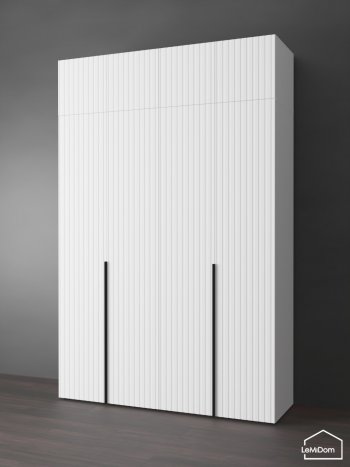 Шкаф с антресолью 1600 мм Linnea MHR-4A-2 2450х1600х510 (Белый-М 11.1.2) в Кировграде - kirovgrad.mebel-e96.ru