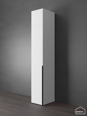 Шкаф с антресолью 400 мм Linnea MHR-1A-1 2450х400х510 (Белый-М 11.1.1) в Кировграде - kirovgrad.mebel-e96.ru