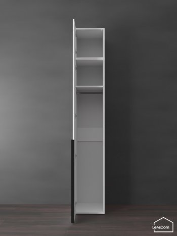 Шкаф с антресолью 400 мм Linnea MHR-1A-1 2450х400х510 (Белый-М 11.1.1) в Кировграде - kirovgrad.mebel-e96.ru