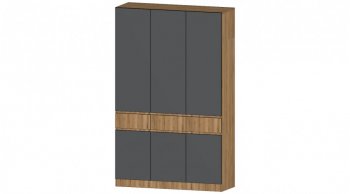 Спальный гарнитур Ленора вотан/графит, модульный (Лин) в Кировграде - kirovgrad.mebel-e96.ru