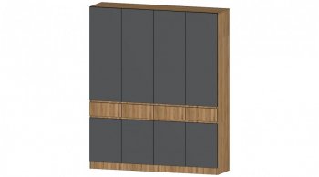 Шкаф 2000 мм 4х ств. Ленора вотан/Графит (Лин) в Кировграде - kirovgrad.mebel-e96.ru