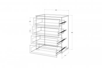 Комод Лиана золотой (Зарон) в Кировграде - kirovgrad.mebel-e96.ru