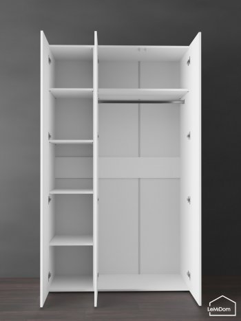Шкаф Linnea MHR-3PO-1 2050х1200х510 (Белый-М 11.1.2) в Кировграде - kirovgrad.mebel-e96.ru