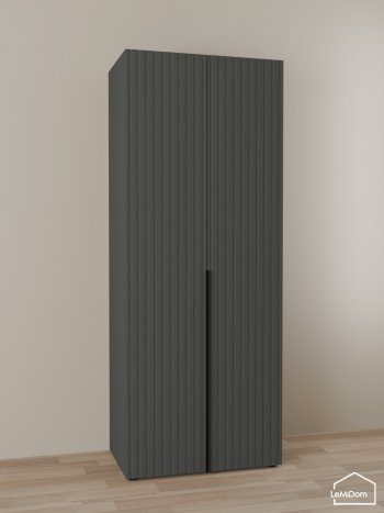 Шкаф Linnea MHR-2-2 2050х800х510 (Графит-М 11.1.25) в Кировграде - kirovgrad.mebel-e96.ru