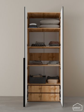 Шкаф Linnea MHR-2-4 2050х800х510 (ДВ-М 11.1.25) (1) в Кировграде - kirovgrad.mebel-e96.ru