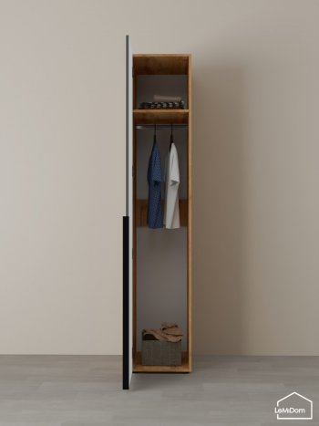 Шкаф Linnea MHR-1 2050х400х510 (ДВ-М 11.1.25) в Кировграде - kirovgrad.mebel-e96.ru