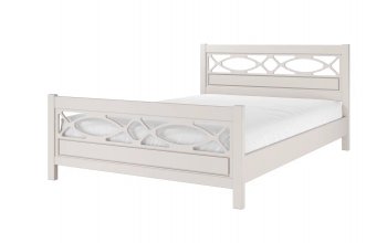 Кровать из массива Лоренса льняной (БМ) в Кировграде - kirovgrad.mebel-e96.ru