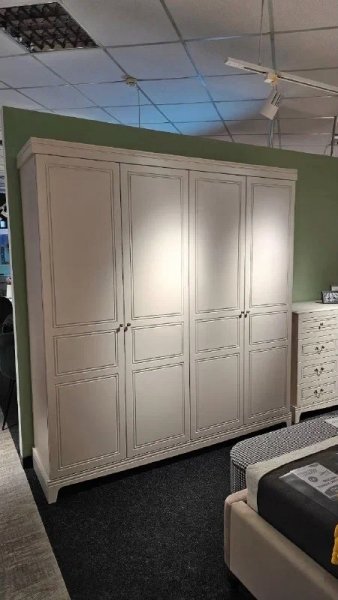 Шкаф 2000 мм распашной ШР-4 Лорето, льняной (БМ) в Кировграде - kirovgrad.mebel-e96.ru