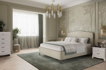 Спальный гарнитур Лорето, модульный, льняной (БМ) в Кировграде - kirovgrad.mebel-e96.ru