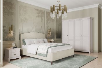 Спальный гарнитур Лорето, модульный, льняной (БМ) в Кировграде - kirovgrad.mebel-e96.ru