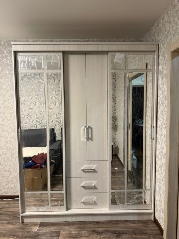 Шкаф-купе Маэстро 1700 мм (Ясень белый) (БТС) в Кировграде - kirovgrad.mebel-e96.ru