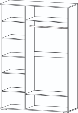 Шкаф 1500 мм 3х створчатый Марракеш (Лин) в Кировграде - kirovgrad.mebel-e96.ru