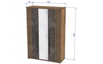 Шкаф 1500 мм 3х створчатый Марракеш (Лин) в Кировграде - kirovgrad.mebel-e96.ru