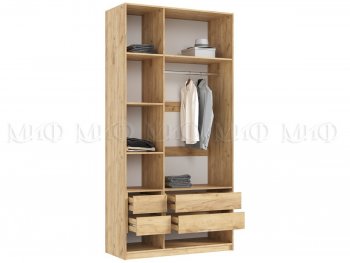 Шкаф 1200 мм Марвэл с доп. ящиками, крафт/графит (Миф) в Кировграде - kirovgrad.mebel-e96.ru