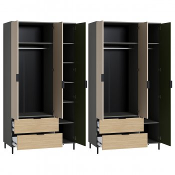 Шкаф 1200 мм Марвэл 16.317.03 зеленый (Моби) в Кировграде - kirovgrad.mebel-e96.ru