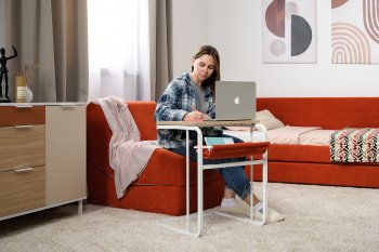 Стол журнальный Марвэл 12.122 белый (Моби) в Кировграде - kirovgrad.mebel-e96.ru